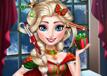 Elsa Kerst Echte Kapsels schermafbeelding van het spel
