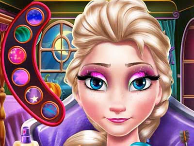 Elsa Scary Halloween Makeup pamje nga ekrani i lojës