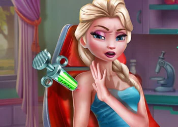 Elsa Szczepionki Zastrzyk zrzut ekranu gry