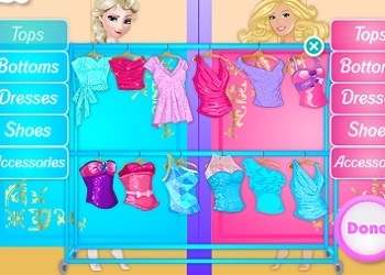 Elsa Gegen Barbie: Modewettbewerb Spiel-Screenshot