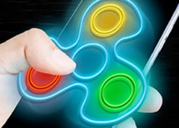 Fidget Spinner Neon Glow captură de ecran a jocului