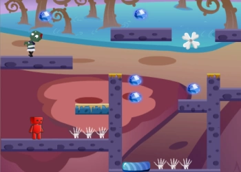Zombies Dünyasında Alovlu Su Qızı oyun ekran görüntüsü