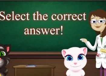 Gioco Tom E Angela School Quiz screenshot del gioco