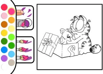 Garfield-Malseite Spiel-Screenshot