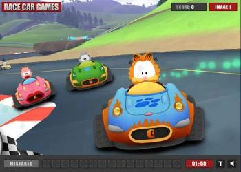 Garfield Gizli Avtomobil Şinləri oyun ekran görüntüsü