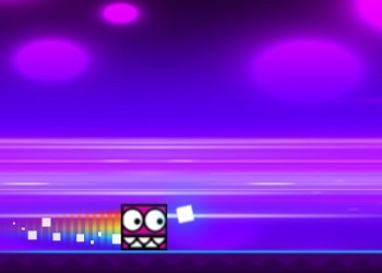 Geometria Neon Dash Arco-íris captura de tela do jogo