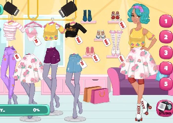 लड़कियों के फोटो शॉपिंग ड्रेस-अप खेल का स्क्रीनशॉट