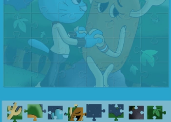 Układanka Gumball zrzut ekranu gry