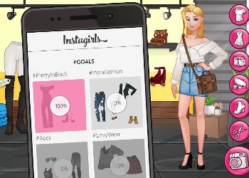 Instagirls Dress Up pamje nga ekrani i lojës