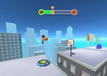 Jump Up 3D: Basketballspiel Spiel-Screenshot