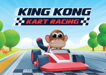 Balapan King Kong Kart tangkapan layar permainan
