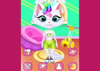 Kitty Unicorn Daily Care game screenshot