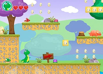 Petite Aventure Dino capture d'écran du jeu