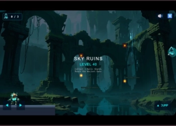 Lumen Ruin Runner екранна снимка на играта