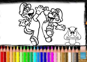 Mario: Colorear captura de pantalla del juego