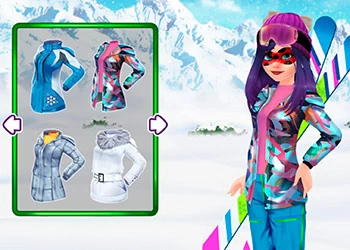 Maske Lady Ski Time Spiel-Screenshot