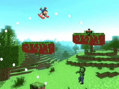 Aventure En Hélicoptère Minecraft capture d'écran du jeu