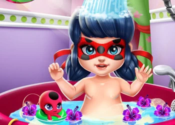 Bath Baby Hero Miraculous pamje nga ekrani i lojës