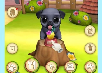 Miku im virtual Louie, Pug-u pamje nga ekrani i lojës