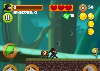 Ninja Kid Vs Zombies game screenshot