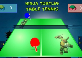 Ninja Želvy: Stolní Tenis snímek obrazovky hry