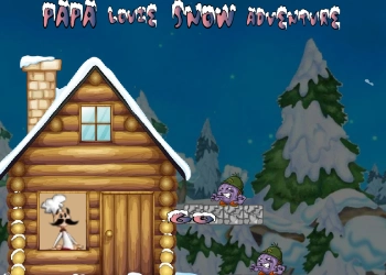 Papa Louie Schnee-Abenteurer Spiel-Screenshot