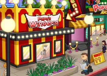 Papa's Wingería captura de pantalla del juego