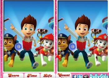 Paw Patrol 6 Razlike snimka zaslona igre