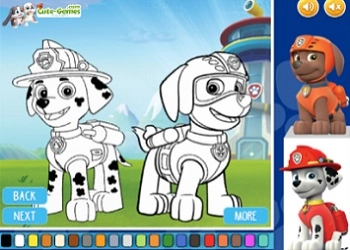 Paw Patrol Para Colorear captura de pantalla del juego