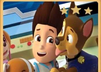 Paw Patrol Puzzle Chase captură de ecran a jocului