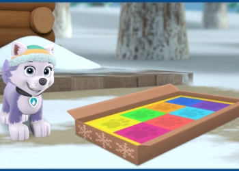 Paw Patrol: Mouvements Mathématiques Du Jour De La Neige capture d'écran du jeu