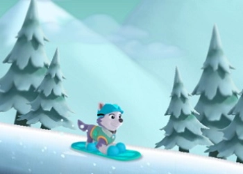 Deslizamiento De Nieve De Paw Patrol captura de pantalla del juego