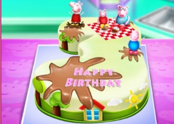 Готвене На Торта За Рожден Ден На Прасето Пепа екранна снимка на играта