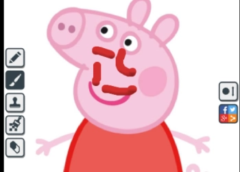 Peppa Pig-Tekening schermafbeelding van het spel