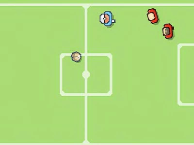 Pixel Voetbal schermafbeelding van het spel