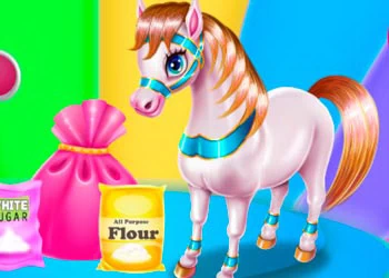 Pony Cooking Rainbow Cake խաղի սքրինշոթ