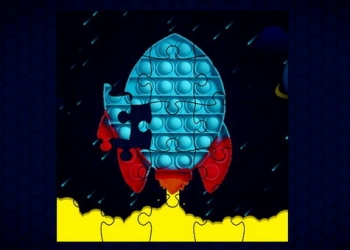 Pop-It-Raketen Im Weltraum-Puzzle Spiel-Screenshot