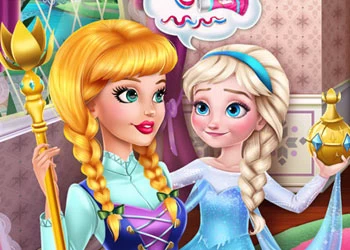 Brincadeira com a Babá: Bebê Elsa Frozen captura de tela do jogo