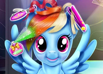 Cầu Vồng Pony Real Cắt Tóc ảnh chụp màn hình trò chơi