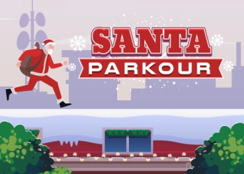 Santa Parkour schermafbeelding van het spel