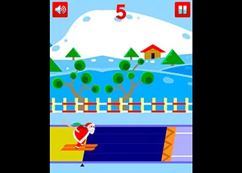 Santa Ski game screenshot