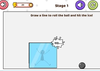 Save The Stick: Draw Line game screenshot