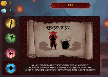 Ninja Das Sombras - Vingança captura de tela do jogo