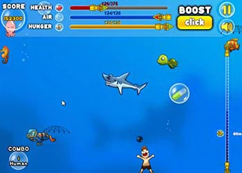 Ataque De Tubarão captura de tela do jogo