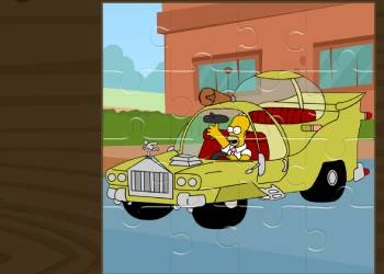 จิ๊กซอว์รถ Simpsons ภาพหน้าจอของเกม