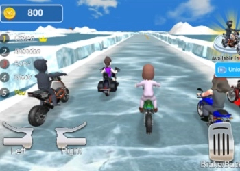 Sneeuw Moto Racing schermafbeelding van het spel