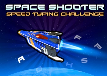 Space Shooter - Πρόκληση Speed Typing στιγμιότυπο οθόνης παιχνιδιού