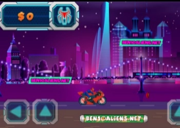 Spiderman Moto Racer game screenshot