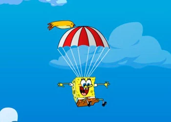 Bob Esponja Cayendo captura de pantalla del juego