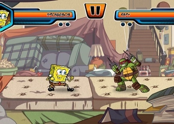 Juegos De Bob Esponja: Super Batalla Mundial captura de pantalla del juego